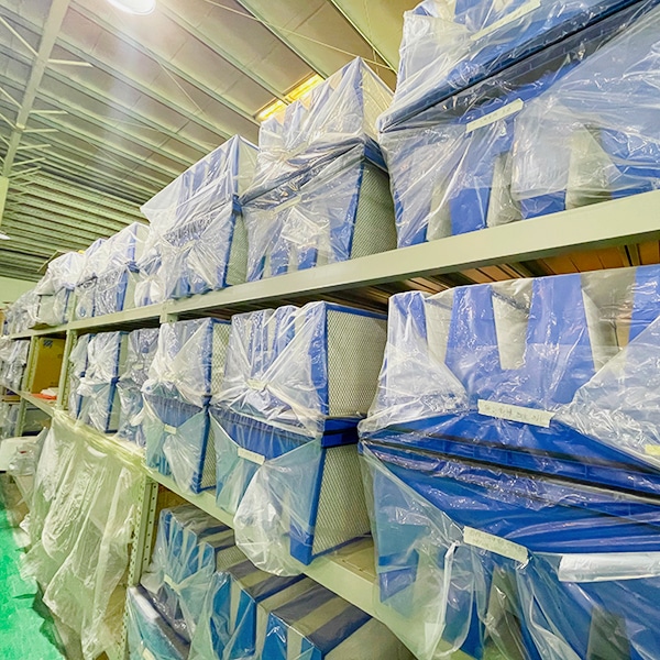 Sub high efficiency and high efficiency air filters for boar and sow farm