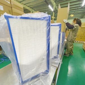 factory hot sale hoggery synthetic fiber subhigh efficiency air filter element air filtation for swine sow farm