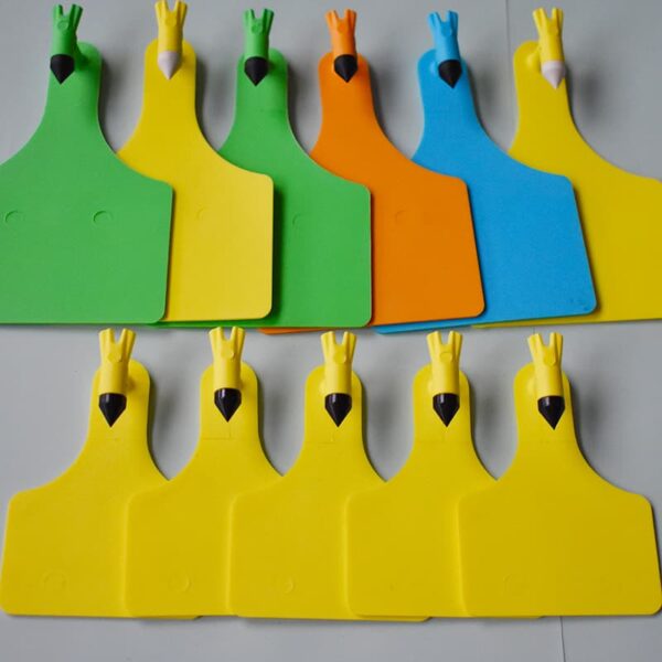 wholesale price hot sale different size and colors animal management ear tag with printing service