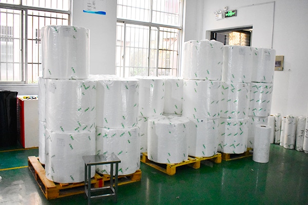Air filter cotton raw material in the factory floor