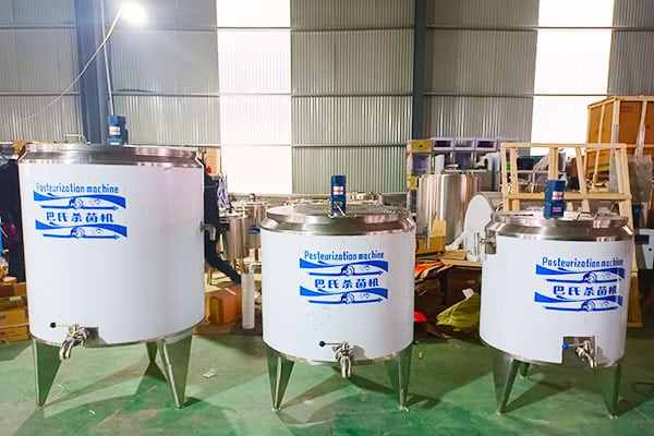 Milk pasteurization machine of different sizes