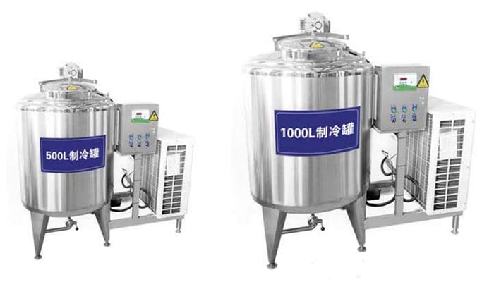 milk refrigeration tank